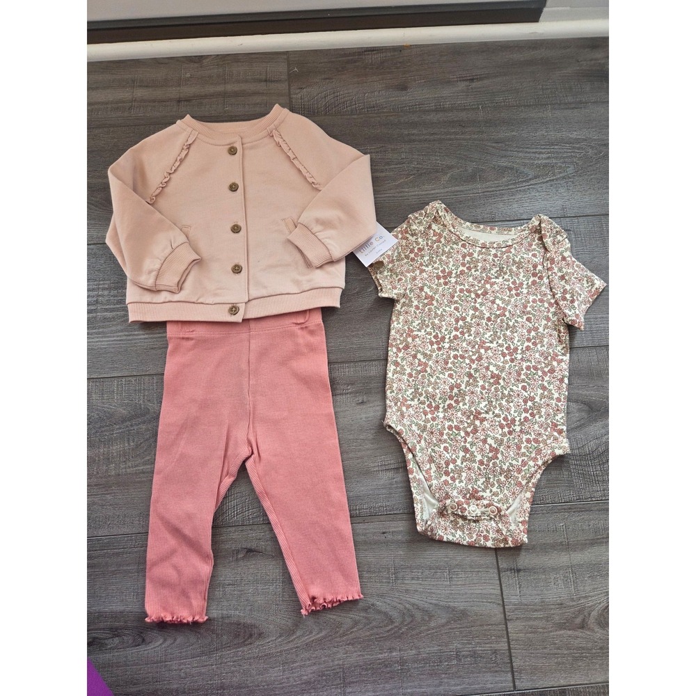 Little co baby girl set 9 mos